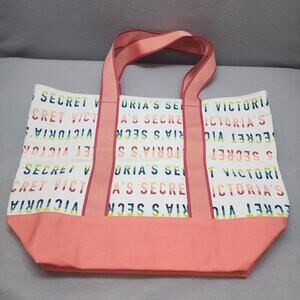 NEW Victoria's Secret Weekender Tote Bag (Rainbow Letter Logo) Retail Value $58